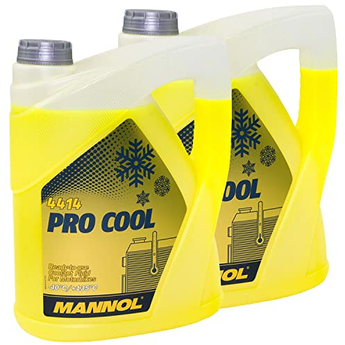Kühlerfrostschutz Kühlmittel Fertiggemisch MANNOL Pro Cool 2 X 5 Liter