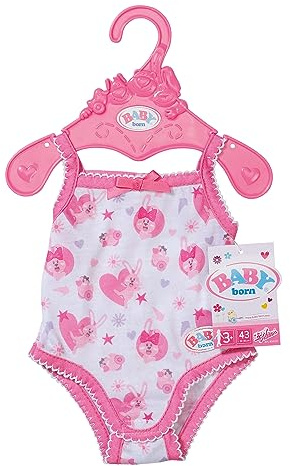 BABY born, Puppenbody, Body 43cm, Unterwäsche Set in weiß und rosa für 43 cm große Puppen mit Kleiderbügel, 834237, Zapf Creation