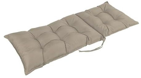 YURRO Weiches Outdoor-Stuhlkissen mit hoher Rückenlehne, rutschfeste Liegepolster mit elastischer Rückenlehne, wasserdichte Hängematten-Sitzmatten für Garten, Terrasse, 120 x 50 x 8 cm