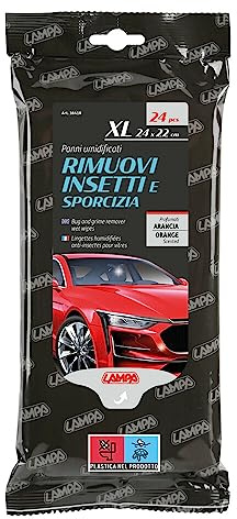 Lampa 38418 Paños húmedos para eliminar insectos y suciedad – 24 unidades – 24 x 22 cm