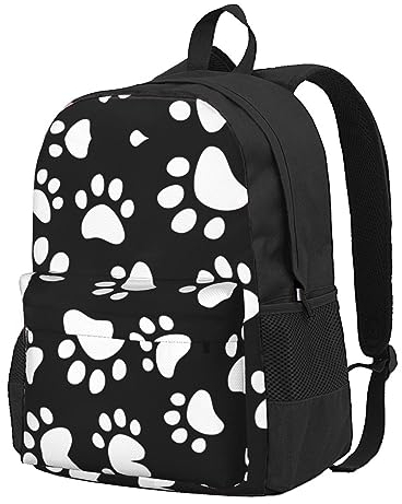 StOlmx Laptop-Rucksack mit Bärentatzen-Motiv, Reiserucksack, große Wickeltasche, Arzttasche, Schwarz , One size