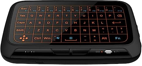 IOIUSKKU Teclado inalámbrico de 2,4G, Teclado de Pantalla táctil, portátil, para Oficina, Dormitorio, Tableta, Notebook, PC, Ordenador de Escritorio, Touchpad, con retroiluminación