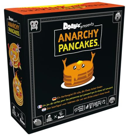 Zygomatic, Dobble Anarchy Pancakes, Partyspiel, Kartenspiel, 2-6 Spieler, Ab 8+ Jahren, 5 Minuten, Deutsch, Mehrsprachig
