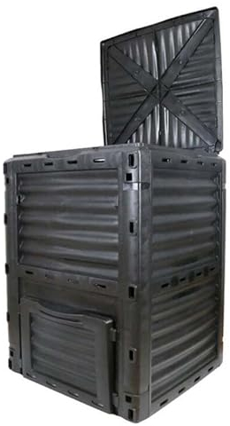 Garden Leaf Bin, High Heat Preservation Garden Composter Container, Snap Door Composting Bin for Waste Leaf 300l