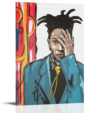 GAJUYL Jean-Michel Basquiat Poster, Graffiti-Kunst-Serie, Poster, Straßenkunst, ohne Titel, Leinwanddruck, dekoratives Gemälde (9209), Rahmen, 20 x 30 cm