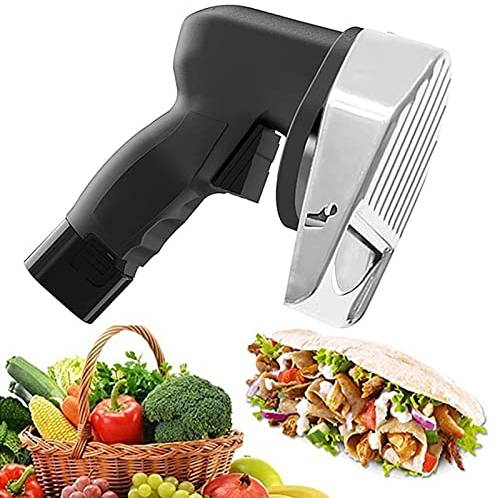 Macchina Solida, Coltello Elettrico per Kebab Affettatrice per Kebab in Acciaio Inossidabile Coltello per Barbecue Professionale Taglierina per Kebab Spessore Regolabile Taglio Veloce, per Ristoranti