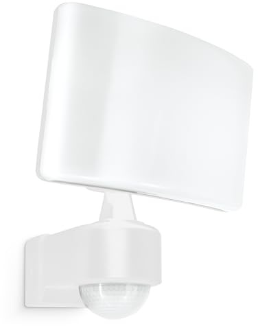 SSC-LUXon NORSU Außenwandleuchte weiß Bewegungsmelder Fluter IP65 4000K