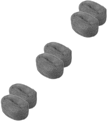Healvian 6pcs Cleaning Wire Wool Fine Steel Wool for Tiles Polishing Mesh Reusable Tool Home Industrial Use