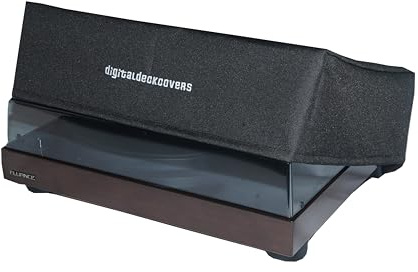 Turntable Dust Cover for Fluance Turntables - Compatible Fluance Record Player Dust Cover Protector for RT80, RT81, RT82, RT83, RT84, RT85 - Antistatic Fabric Water Resistant Turn Table Dust Covers