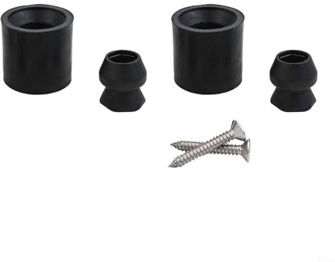 Robusto kit di supporto per porta rimorchio con 2 paraurti in gomma, accessorio ideale per un'esperienza di campeggio sicura