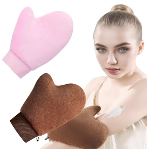 JEYORZY 2 Pièces Gant Nettoyant Visage Gants Nettoyants pour Le Visage Gant Démaquillant Microfibre Réutilisable Démaquillant Chiffon
