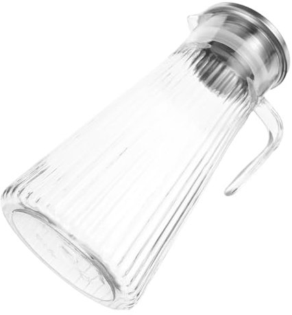 EXHUMKY Bottiglia Per Bevande Coperchio Dispenser Elegante e Pratico Per Tè e Fredda o Calda Contenitore Trasparente Per Ristoranti Bar e Uso Domestico