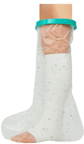Protection Jambe pour Douche et Piscine, Protege Platre 67cm*45cm, Réutilisable Sac Douche , Maintenir le Bandage au Sec, Protection Étanche pour et Protecteur de Bandage