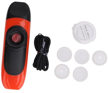 Professioneller Kazoo, großartiger Klang, einfach zu lernen, Bauchmuskeln Professionelles Kazoo Musical Windinstrument mit 5 Zwerchfell für die Leistung (Orange)