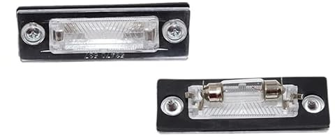 1X Rear Number Plate Light Halogen Lamp Lens With Bulb, Licence Number Plate Light FOR VW TRANSPORTER MULTIVAN T5, CADDY III, GOLF PLUS, SKODA SUPERB 3B5943021E, 3B5943021A, 3B5943021