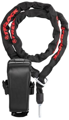 TRELOCK ZR 355 Einsteckkette mit Satteltasche – Länge 150 cm – Für TRELOCK Rahmenschlösser