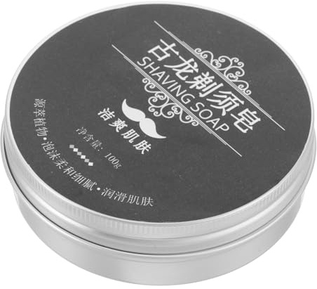SMASOLO Crema da Barba Naturale per Uomo e Donna 100g Schiuma Densa Balsamo Idratante per Baffi Sapone da Barba da Viaggio Aroma Profumato e Protezione Delicata per Pelle Sensibile