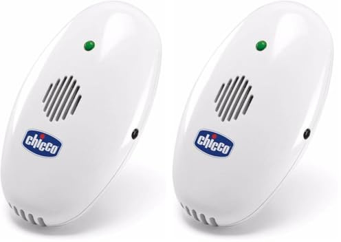 Chicco Dispositif Anti-moustiques, Anti-moustiques pour bébés, Portable, à ultrasons, Silencieux et écologique, Rayon d'efficacité de 3 m, ne dégage Pas de substances Chimiques, avec Clip Pratique