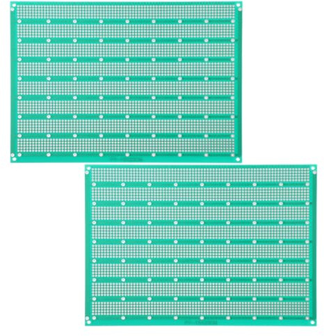 Beavorty Placa Electrónica para Soldar Circuito Pcb de Cobre, Placa de Prototipado Lado 15x20 Cm, 2 Piezas, para Proyectos DIY y Pruebas Eléctricas