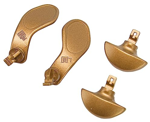 Generic Spelkontroller Bakpaddlar Hållbara Metallknappar Ersättning för Edge Controller Unik Design för Spelkonsoltillbehör (Guld)