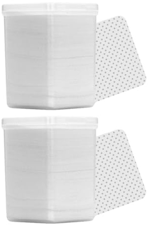 HOMSFOU Almohadillas para Quitar el Esmalte de Uñas White de Química 800 Unidades para Limpieza y Uñas en 2 Cajas