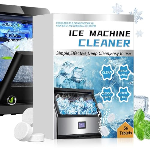 Ice Machine Cleaner Protective Long-Lasting Drop-In Solution | Ice Maker Cleaning Descaling Tablets for Bar Restaurant Hotel Home Kitchen Homeowners Professionals