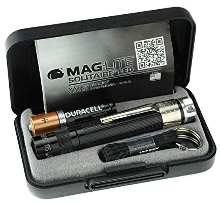 MagLite Solitaire Spectrum J3ASZ2 LED 1AAA Mini Torch Black (Warm White LED)