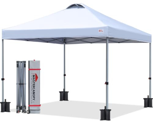 MASTERCANOPY Pop-up-Pavillon 2x2 mit Entlüftung, Weiß
