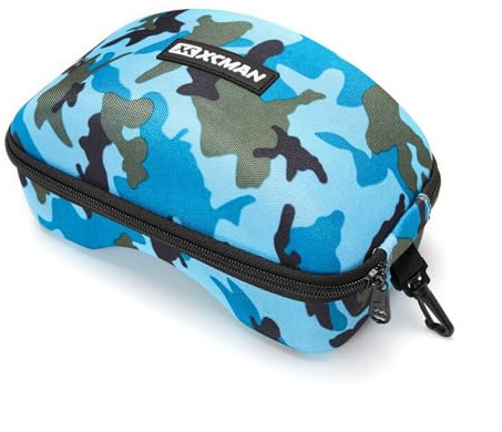 XCMAN Robuste Skibrillenhülle aus EVA, passend für alle Formen und Größen (NAVY CAMO)