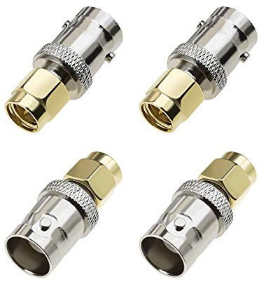 Create idea BNC-Buchse auf SMA-Stecker, Adapter, RF-Koaxialkabel, Radio-Scanner, 4 Stück