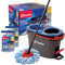 O-Cedar EasyWring Microfiber Floor Cleaning System, Rinseclean Spin Mop & Bucket + 2 Extra Refills, RC + 2 Refill