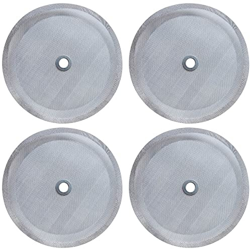 4 Pcs French Press Replacement Filter Screen, 4 Inch Reusable 304 Stainless Steel Mesh Filter for Bodum French Press Coffee Makers
