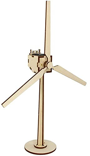 matches21 HOME & HOBBY Windgenerator DIY Holz Bastelset für Kinder ab 10 Jahren mit Solar