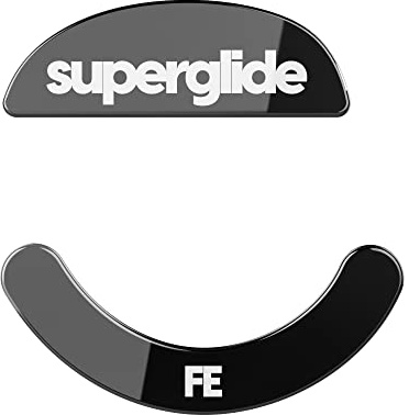 Superglide Snabbare och mjukare skridskor/fötter, tillverkade av ultrastark glas, slitstark mjuk sula för att trycka Xlite trådlös/V2 och V2 mini trådlös spelmus (svart)