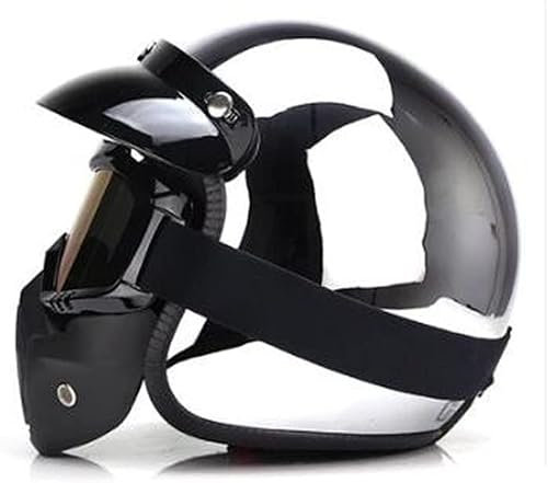 Casque Intégral avec Visière De Protection, Certifié ECE Dot Casques Modulables De Moto, Casque De Cross, Casque De Motocross Unisexe, Casque De Motocross, UTV ATV Casque Ouvert Casque De Moto Jet