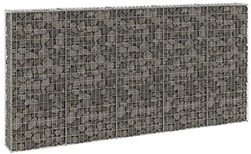 Keketa Homgoday Gabionenwand mit Abdeckung Verzinkter Stahl 300x30x150 cm Model147822