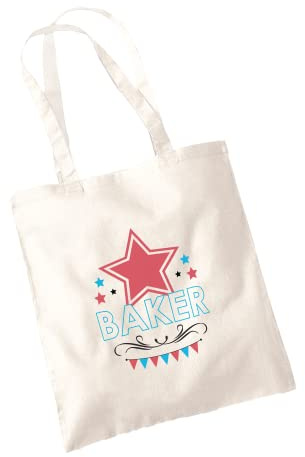 Willow Gifts - Great British Baker Tote Bag - Novelty Star Contestant Family Cooking Baking TV Show Chef Cook Bake Cake Paul Prue Funny Cotton Carrier Shopper Gifts Presents