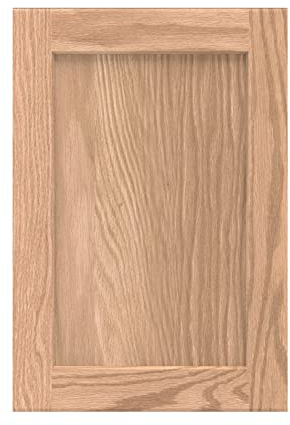 ONESTOCK 16.25W x 29H Unfinished Oak Kitchen Cabinet Door Replacement, Shaker Style