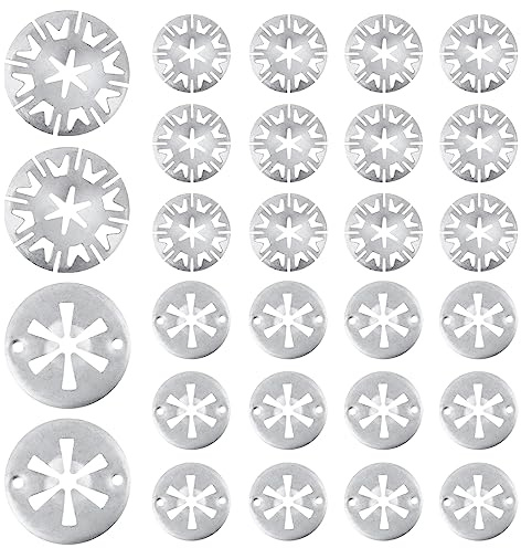 40 Stück Hitzeschutzblech Klemmscheibe Set 30mm Starlock Klemmscheiben Sicherungsscheiben Edelstahl Hitzeschutz klemmscheiben Unterlegscheiben Hitzeblech Befestigung Clips für Verschiedene Autosos