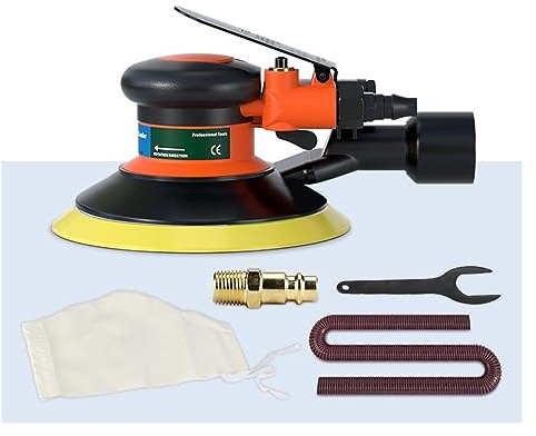 Pulidor Húmedo, Lijadora Orbital neumática, amoladora de aire, 125mm/150mm, pulidora excéntrica al vacío/máquina rectificadora, herramientas neumáticas(6 In Vacuum Sander)