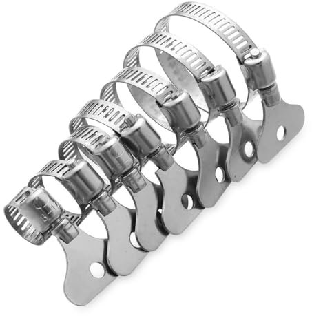 Leistungsstarker Griff zur Abdichtung des Auspuff-Reparaturwerkzeugs, Rohrschelle, Edelstahl-Schlauchschellen, T-Bolzen, 25, 38 mm, 2