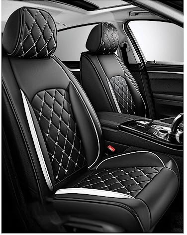 Universal-Sitzbezug Komplett-Set Für Seat Ibiza 2009 2010 2011 2012 2013 2014 2015 2016 2017, Schonbezüge für die Vordersitze & Rückbank | Auto Sitzbezüge Airbag Geeignet | Wasserdichter 5-Sitzer (Co