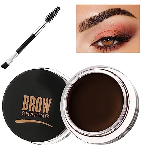 Wasserfestes Augenbrauen Gel, Langanhaltend Augenbrauen Formen Brow Gel Mit Bürste, Hochpigmentiert Augenbrauenfarbe Leicht Nicht Fettend Styling Augenbrauengel (04 schwarzer Kaffee)