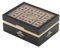 Humidor de Puros ADRIAN MAGNUS con Higrómetro Hecho a Mano, Ultra-Premium, Cedro, Capacidad Para 50-75 cigarros, Excelsium 50 (Negro)