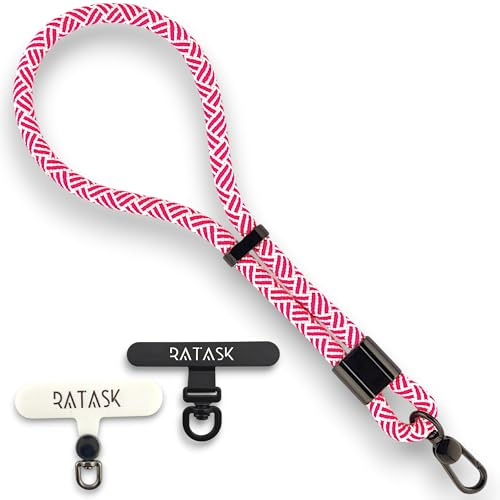 RATASK Adjustable Wrist Strap Lanyard, Rope Lanyard Wrist Strap for Mobile Phones, Cameras, Keyring, Keychain,Mobile Accessory Pendant