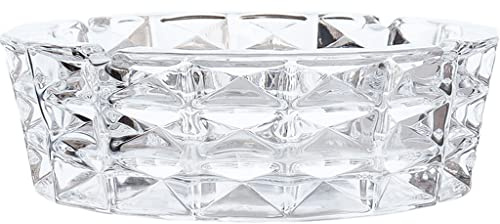 KGJAQT Hermoso y Creativo cenicero de Cristal Grande para Evitar Las Cenizas Volantes Ceniceros para cigarros para Exteriores 19,5 x 17,5 x 6 cm/7,7 x 6,9 x 2,4 Pulgadas Práctico