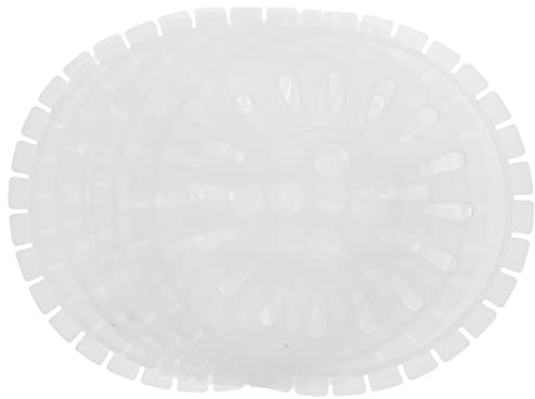 5 Láminas Deshidratadoras para Lavadora Abs de Color Claro 25 Cm | 5 Piezas, Flexible y Suave Tejidos, Reduce Arrugas, Accesorio para Deshidratador