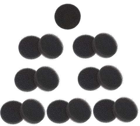TOVINANNA Makeup Brush Cleaner Box 15pcs Dry Cleaning Sponges Single-layer Replacement Cotton Core Cosmetic Brush Cleaning Sponge