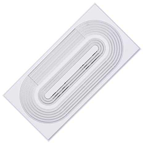 RWSXY Ventilatore da soffitto, Ventilatore di Scarico Ultrasottile a Doppio Motore, Ventilatore di Scarico ad Alta Potenza a Doppio Nucleo ad Anello da 30×60 cm per Bagno, Cucina, Ufficio