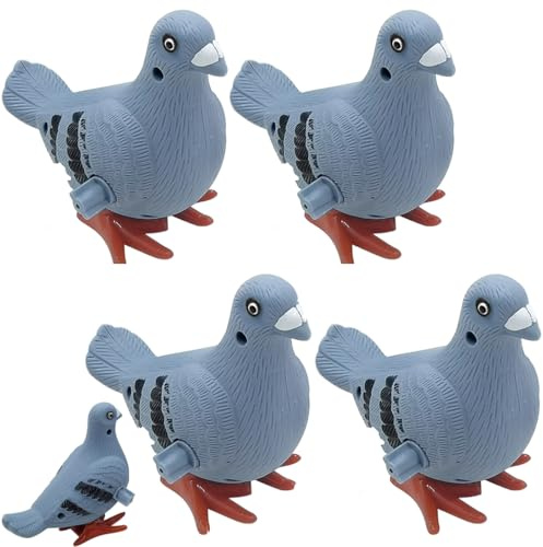 usefulbeauty 4 Piezas Toy - Palomas Juguetes Clockwork - Clockwork Simulación Spring Bird Toy - Bird Hopping Juguetes Saltar | para Eles, Fiesta de Favorece Precio en Clase